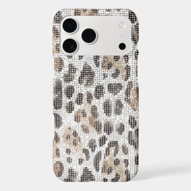 Black Brown Cream Leopard Animal Print Sparkle (Back)