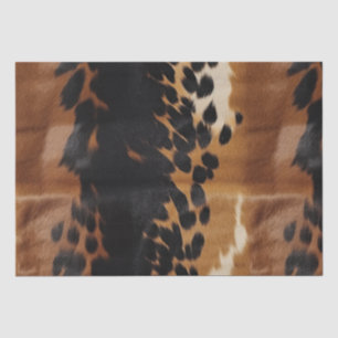 Black Brown Gold Cowhide  Tissue Paper