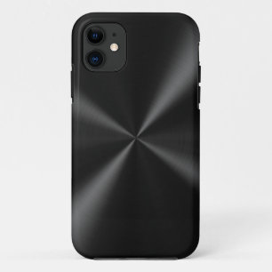 Black Brushed Metal iPhone 11 Case