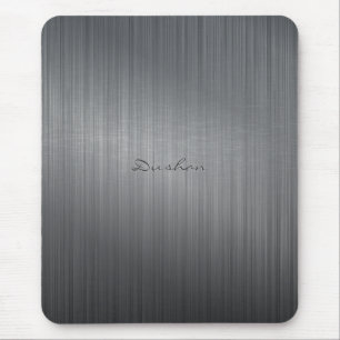Black Brushed Metal iMouse Pad Mouse Mat