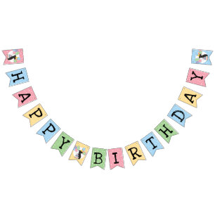 Black Brussels Griffon Dog Birthday Bunting