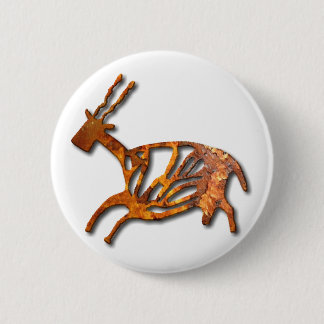 Black Buck - rust 6 Cm Round Badge