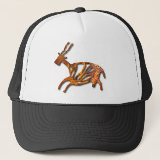 Black Buck - rust Trucker Hat