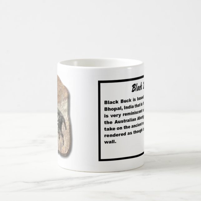 Black Buck - stone Coffee Mug (Center)