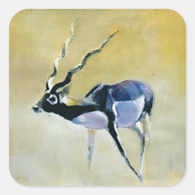 Black Buck Velavadar 1997 Square Sticker (Front)