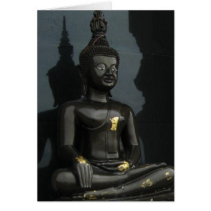 Black Buddha ... Nong Khai, Isaan, Thailand Card