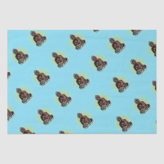 Black Buddha Power Tissue Paper (Front)