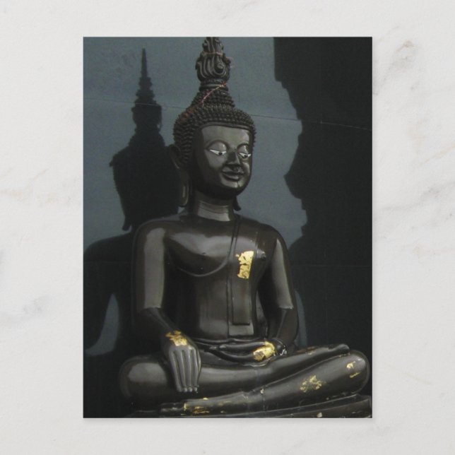 Black Buddha ... Thailand Postcard (Front)