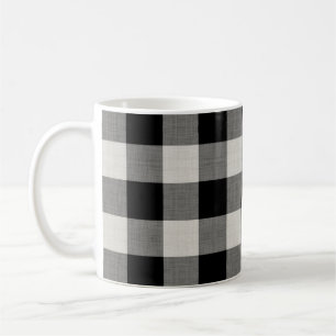 Black Buffalo Check   Modern Farmhouse Coffee Mug