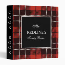 Black  Buffalo Plaid Farmhouse  Family Recipe