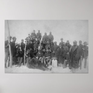 Black "Buffalo Soldiers" of the 25th Infantry Poster