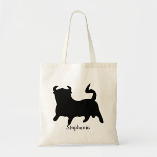 Black Bull Design Tote Bag