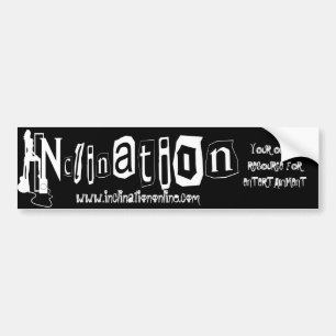 Black Bumper Sticker