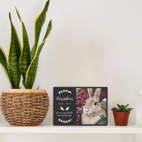 Black Bunny Paws Greenery Photo Rabbit Memorial