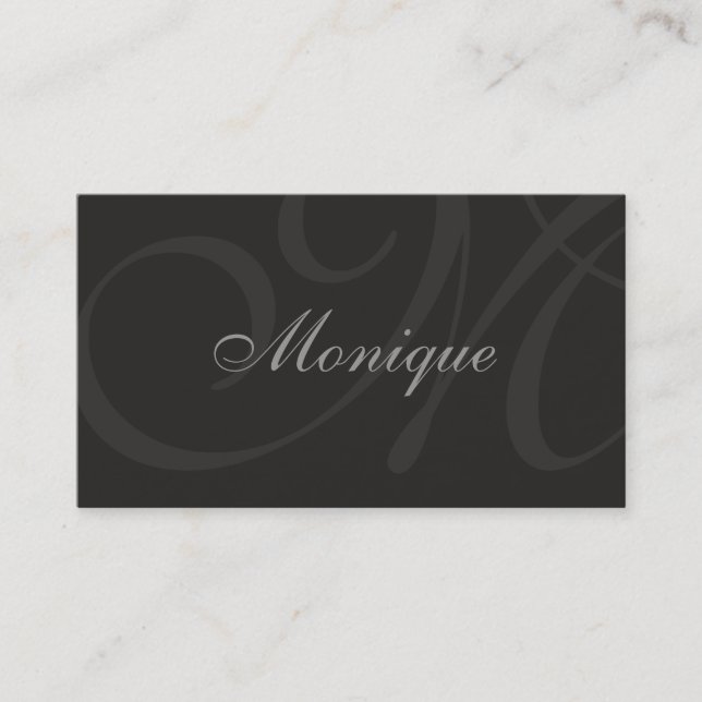 Black Business Card (Front)