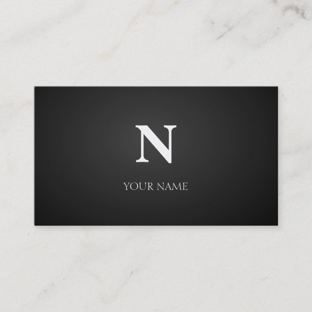 Black Business Card (Front)