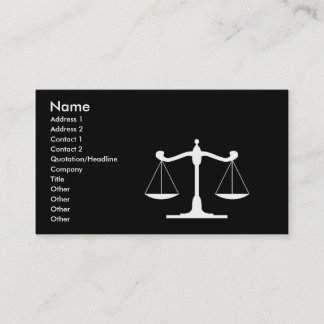 Black Business Card