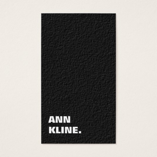 Black Business Card