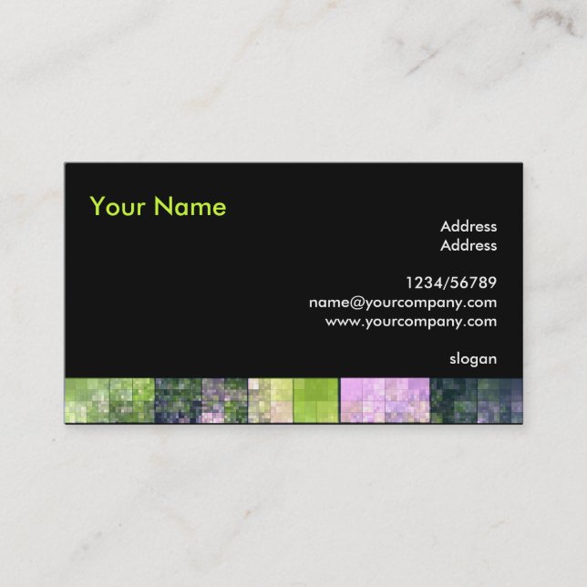 Black business card (Front)
