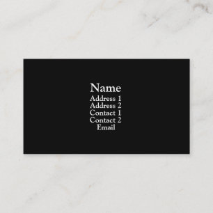 Black Business Card