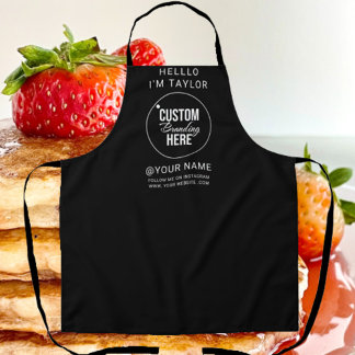 Black Business Logo Apron