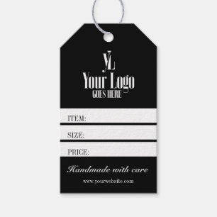 Black Business Logo Clothing Boutique Price Tag