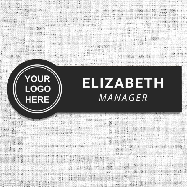 Black Business Logo Name Tag (Creator Uploaded)