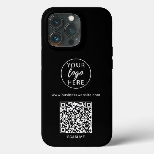 Black Business QR Code iPhone 13 Pro Case