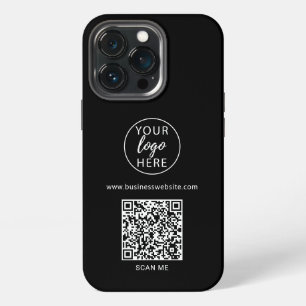 Black Business QR Code iPhone 13 Pro Case