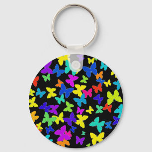 Black Butterflies Keychain