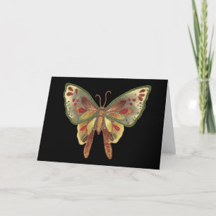Black Butterfly Birthday Card