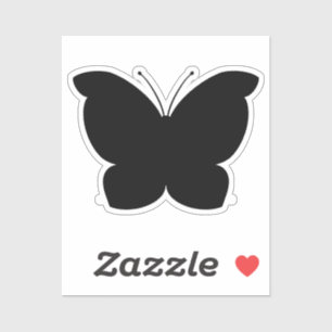 Black Butterfly Cut Out Vinyl Sticker