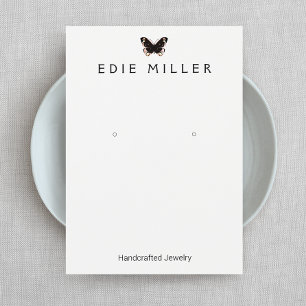 Black Butterfly Earring Display Card