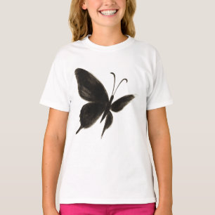 Black Butterfly – Elegant Winged Design on T-Shirt