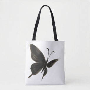 Black Butterfly – Elegant Winged Design on Tote Bag