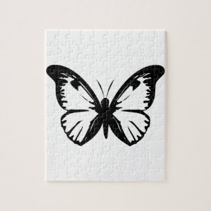 Black Butterfly Jigsaw Puzzle