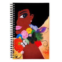 Black Butterfly - Spiral Notebook