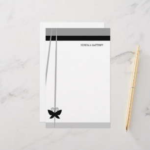 Black Butterfly Stationery