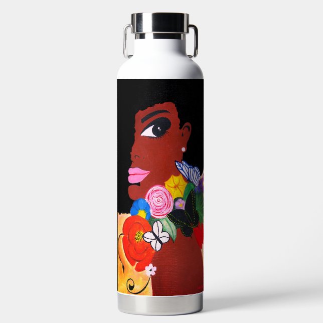 Black Butterfly -  Water Bottle (Front)