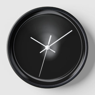 Black Button Clock