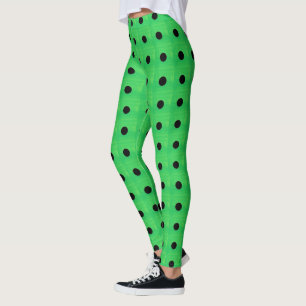 Black Button Leggings