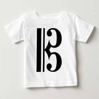 Black C Clef Baby T-Shirt