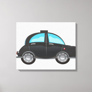 Black Cab Canvas Print