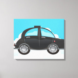 Black Cab Canvas Print