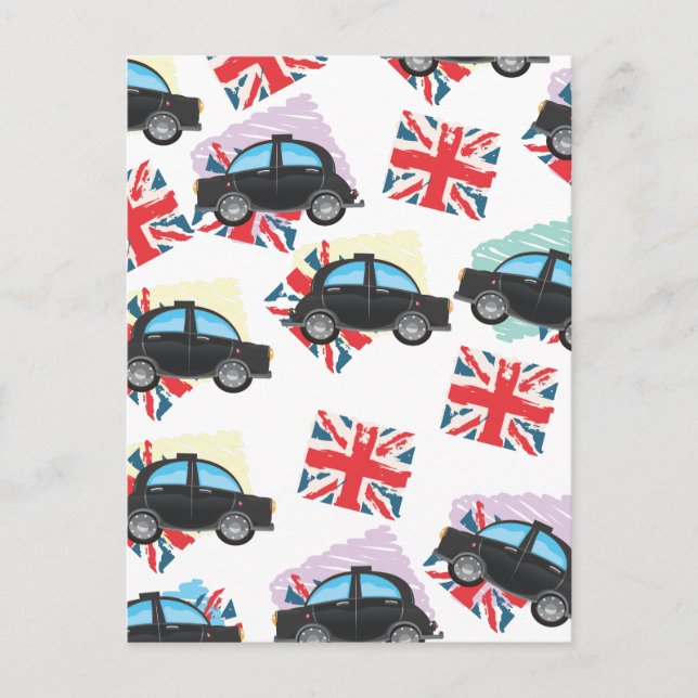 black cab postcard (Front)