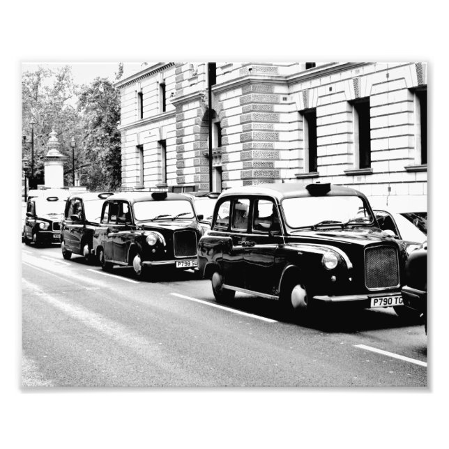 Black Cabs London Photo Print (Front)
