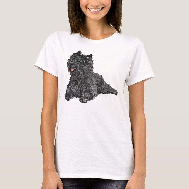 Black Cairn Terrier T-Shirt (Front)