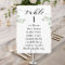 Black Calligraphy Greenery Seating Chart Cards 8