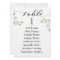 Black Calligraphy Greenery Seating Chart Cards 8