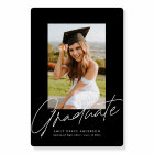 Black Calligraphy Photo Graduation Guest Signature